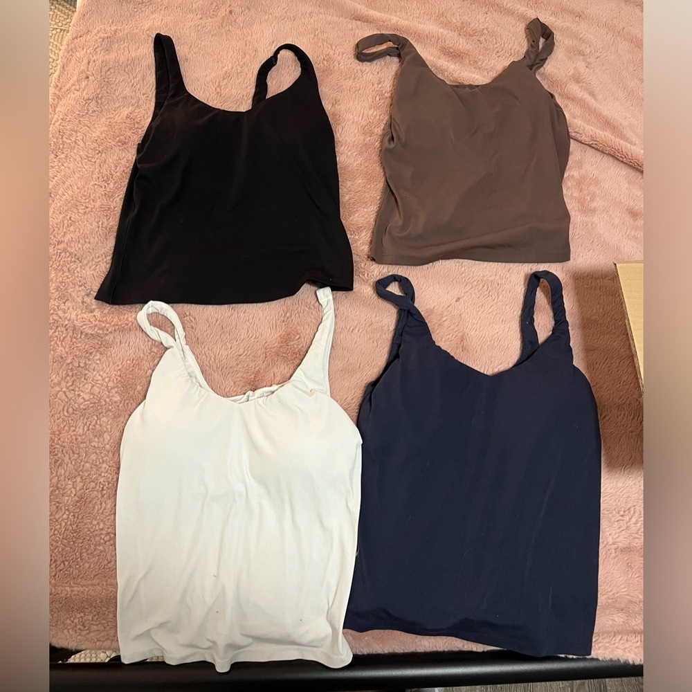 4 OFFLINE By Aerie Real Me Low Key Tank Tops